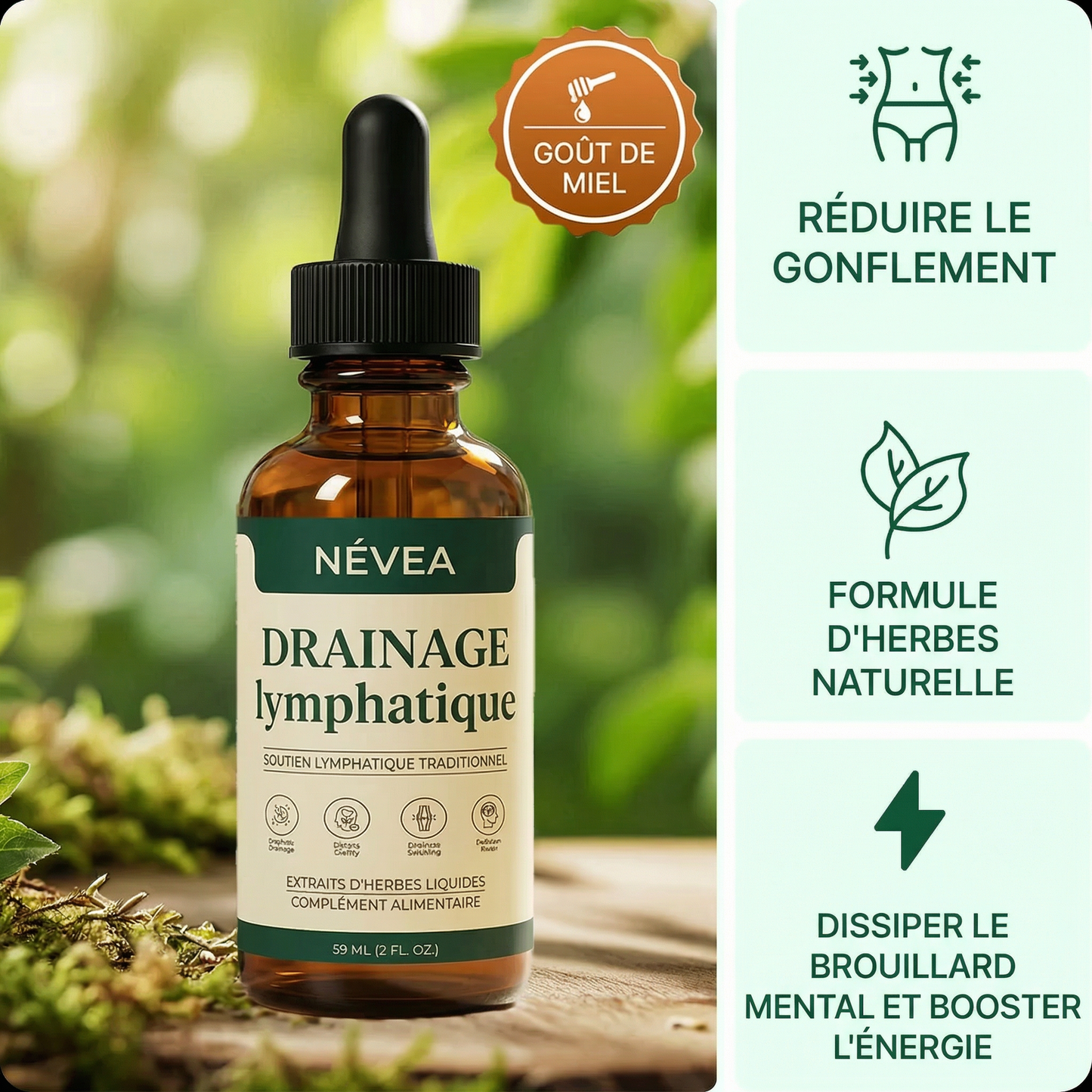 Névea légèreté retrouvée et gonflement réduit